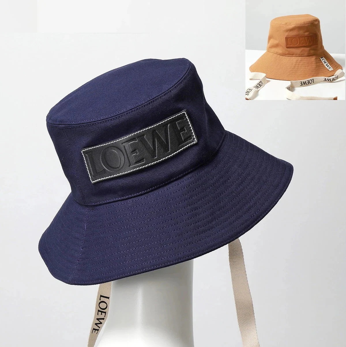 LOEWE ロエベ フィッシャーマンハット K820HF1X16 K820HF1X67 メンズ バケットハット コットン キャンバス ロゴ 帽子 カラー2色