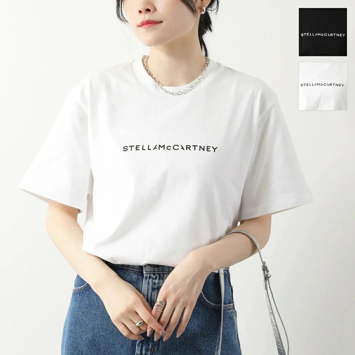 STELLA McCARTNEY ステラマッカートニー Tシャツ 6J0158 3SPY48 レディース 半袖 クルーネック カットソー コットン ロゴT オー 【mega】 16,355円