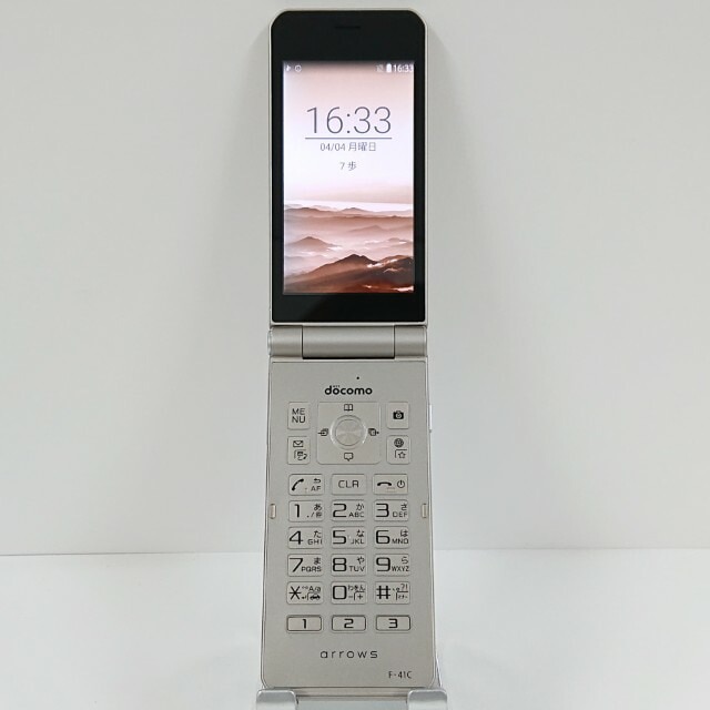 arrows ケータイ ベーシック F-41C ドコモ ゴールド 送料無料 本体 c20535 【中古】