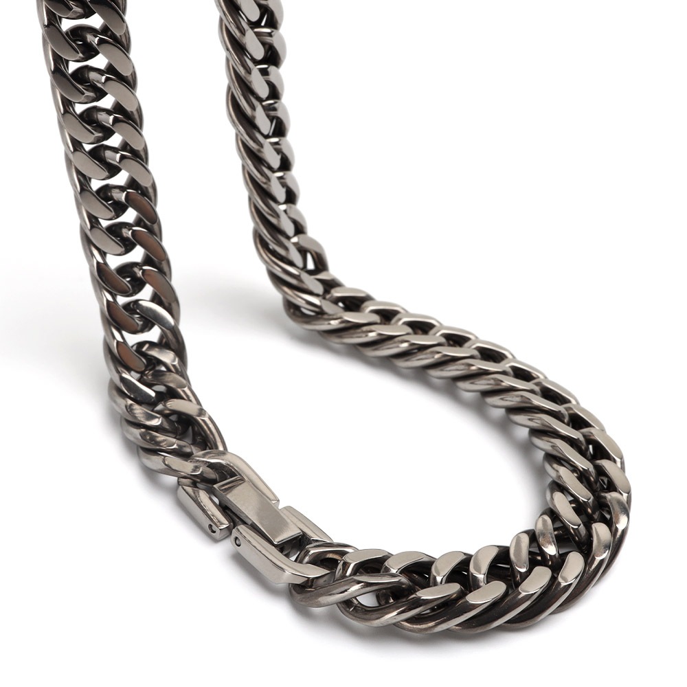 純チタン製 ダブル喜平チェーンネックレス [n1019-s]