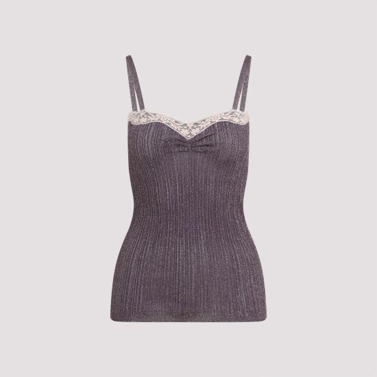 VALENTINO GARAVANI Women Tops 8B0KM06QA8T F8S AUBERGINE GOLD