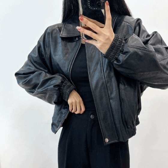 (全体ファー裏地) ライジング レザー ブルゾン ファージャケット(2color) 5,042円