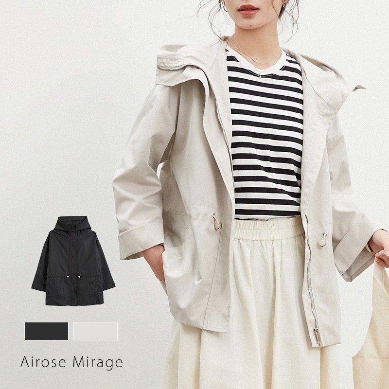 マウンテンパーカー レディース アウター ライトアウター パーカー 日焼け対策 UV対策 日よけ対