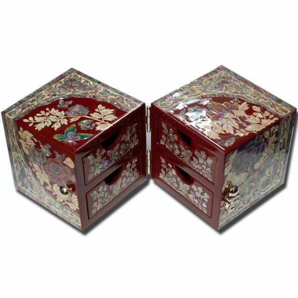 全国送料無料！ 韓国の伝統を伝えるアンティーク漆器宝石箱