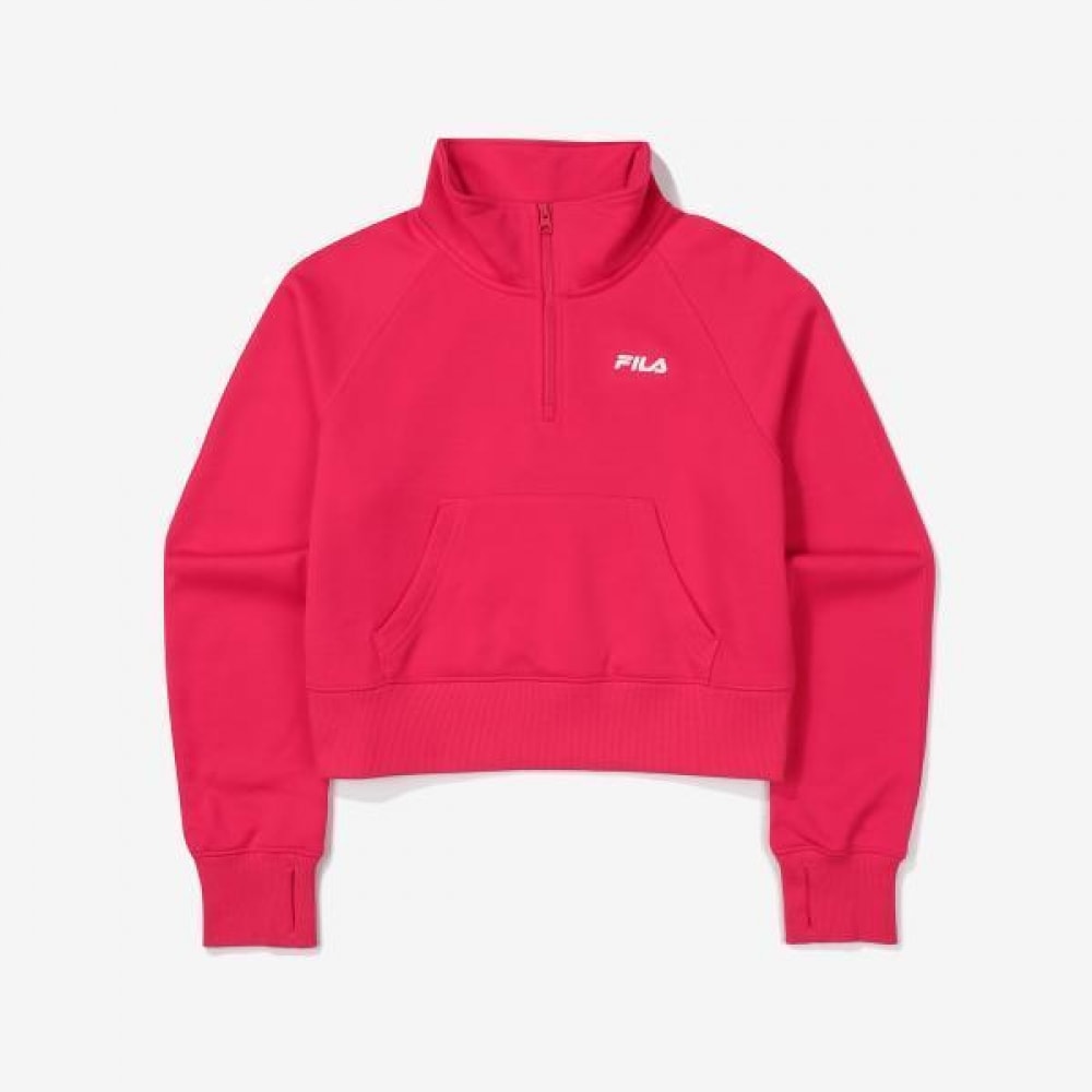 フィラ ストレッチ 裏起毛 ハーフジップ トレーナー FS2POF4251F_RPK