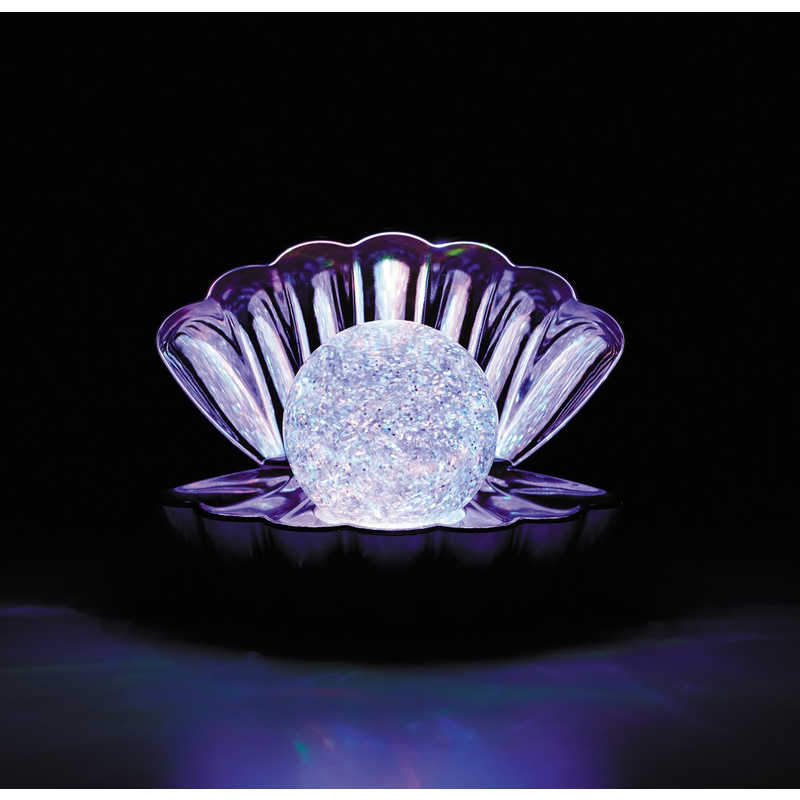 イシグロ　シェルランプ グリッター メタリックパープル (AC電源アダプター付属) ［LED］　18206