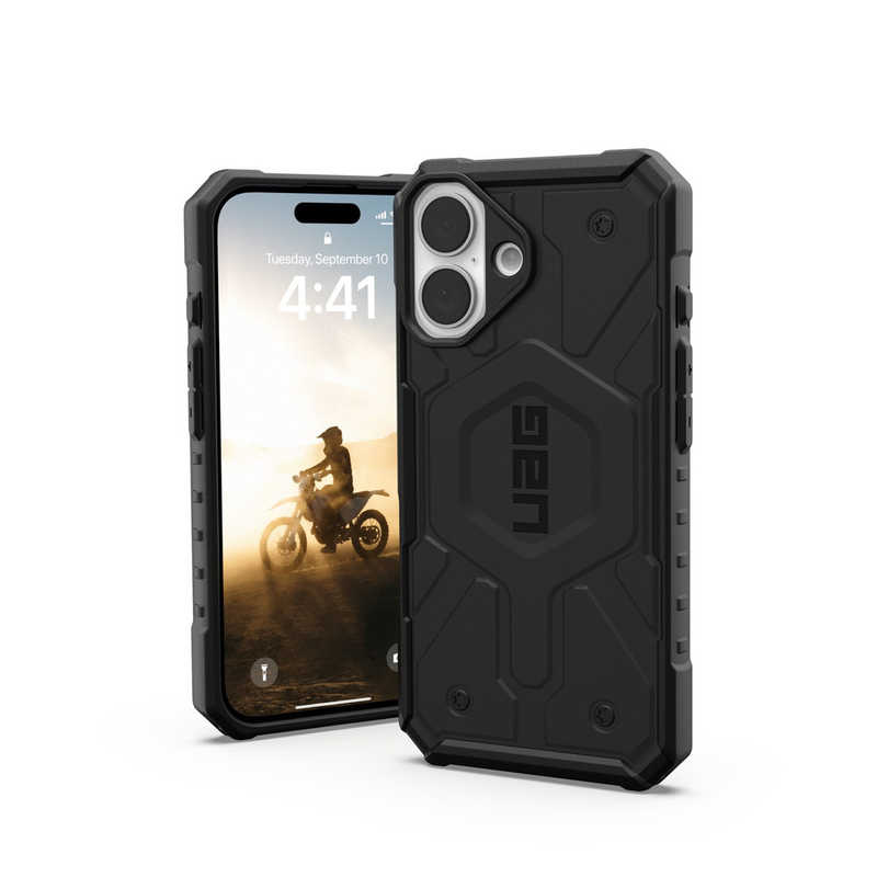 UAG　iPhone 16 耐衝撃ケース MAGSAFE対応 PATHFINDER ブラック　UAG-IPH24MB-MS-BK