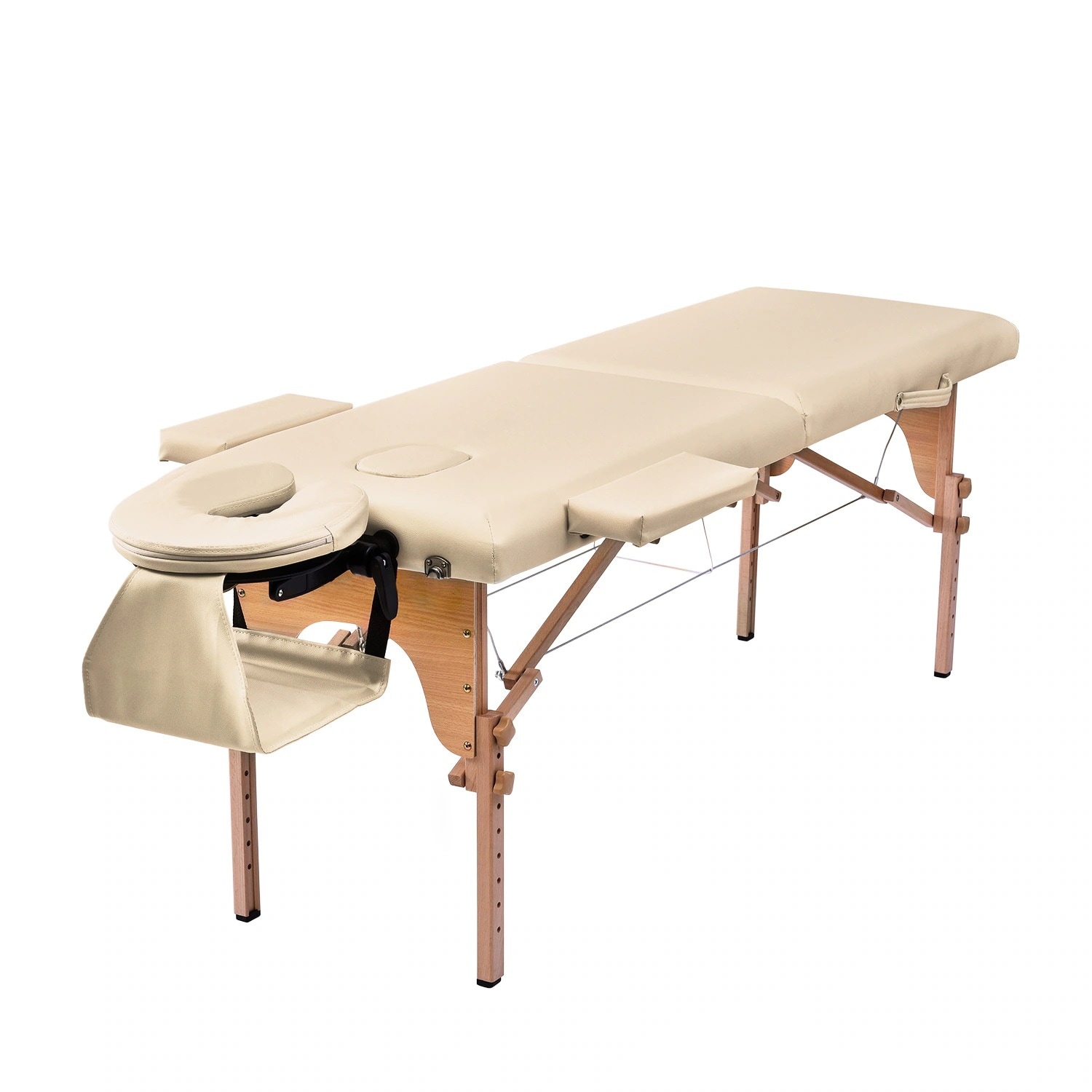437【人気商品】【アイボリー】 マッサージベッド 折りたたみ コンパクト 超軽量 エステベッド 5カラー選べる マッサージ台 施術台 施術ベッド ベッド 出張マッサージ 8,421円