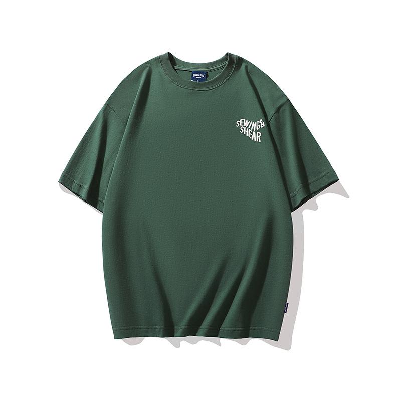 【急速出荷】tシャツ メンズ 半袖 立体感刺繍 カットソー ソフト 通気 吸湿 カレッジt クルーネック プルオーバー カジュアル ストリート シンプル 夏 ユニセックス トップス