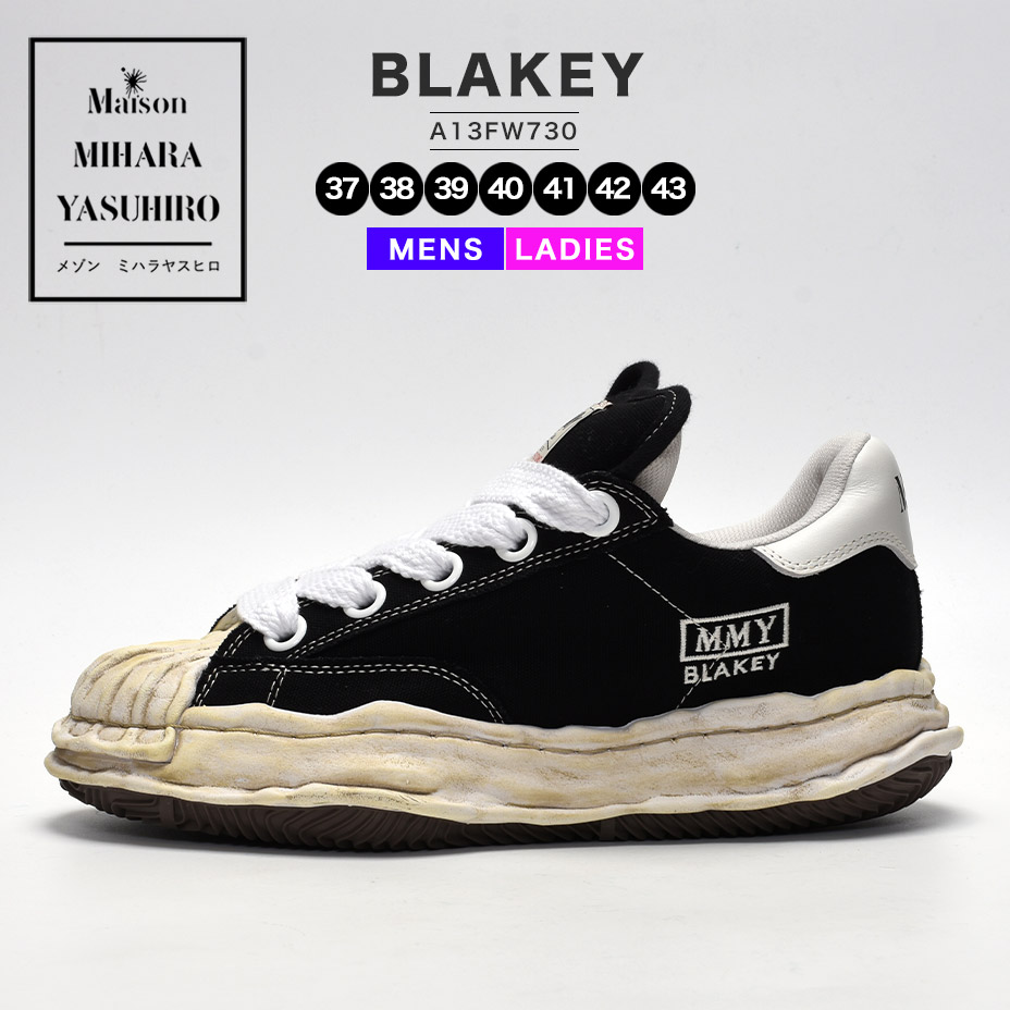 mihara yasuhiro スニーカー メンズ レディース 厚底 黒 韓国 BLAKEY ブレイキー A13FW730 ブランド おしゃれ ローカット カジュアルシューズ 歩きやすい キャンバス