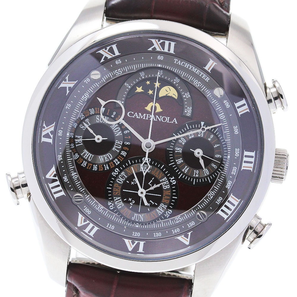 シチズン CITIZEN 6772-T025315/AH4080-01Z カンパノラ グランドコンプリケーション 漆モデル クォーツ メンズ 美品 箱・保証書付き_848127【中古】