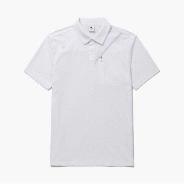 ゴルフ半袖Tシャツ KQF GQ121MTS32-WHTE 男性 イタリア素材 クーリング半袖Tシャツ / white