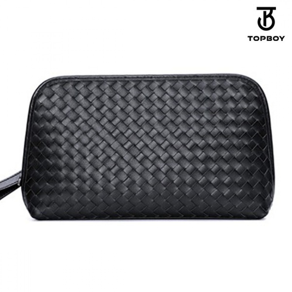 （トップボーイ）メッシュ牛革ミニクラッチバッグ（BG022）