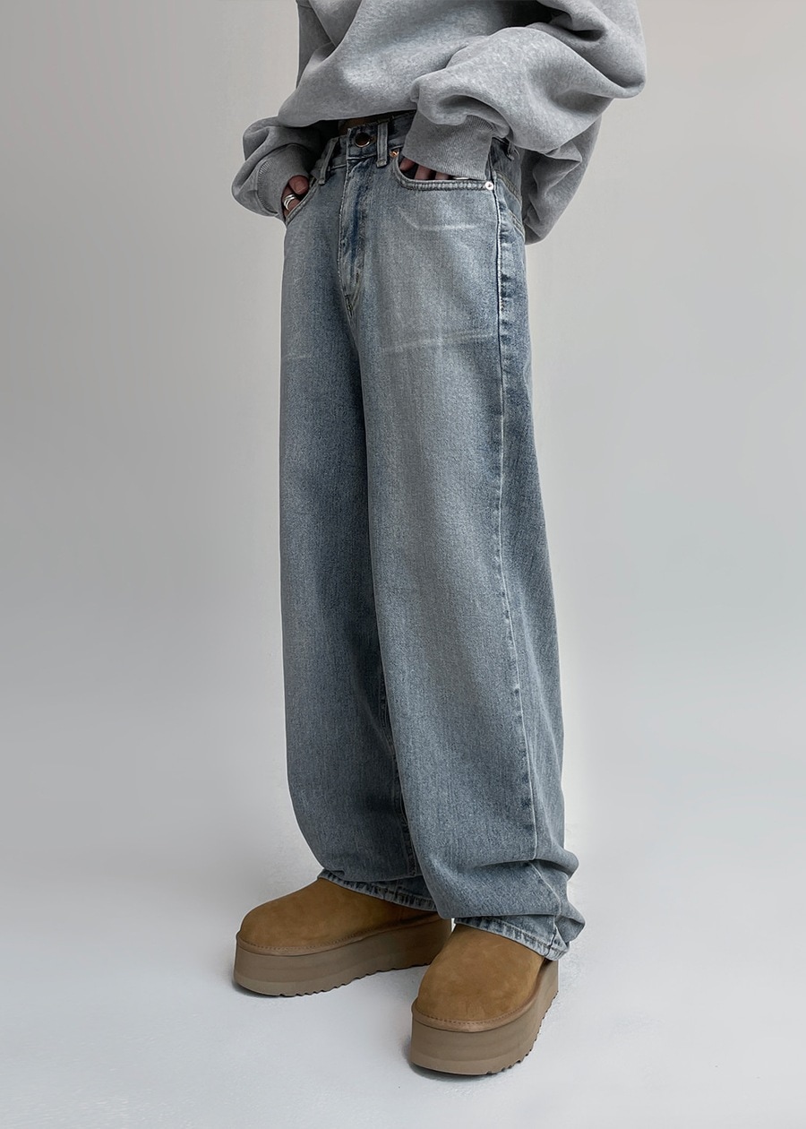 ウィルミルウォッシュワイドデニムパンツ