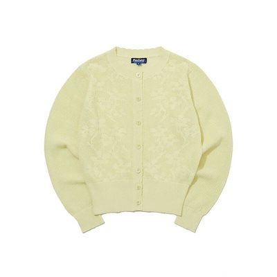 ペンフィールド PENFIELD メッシュポイントリブ フラワー柄 ニットカーディガン イエロー FS1NJ03F 480029 12,825円