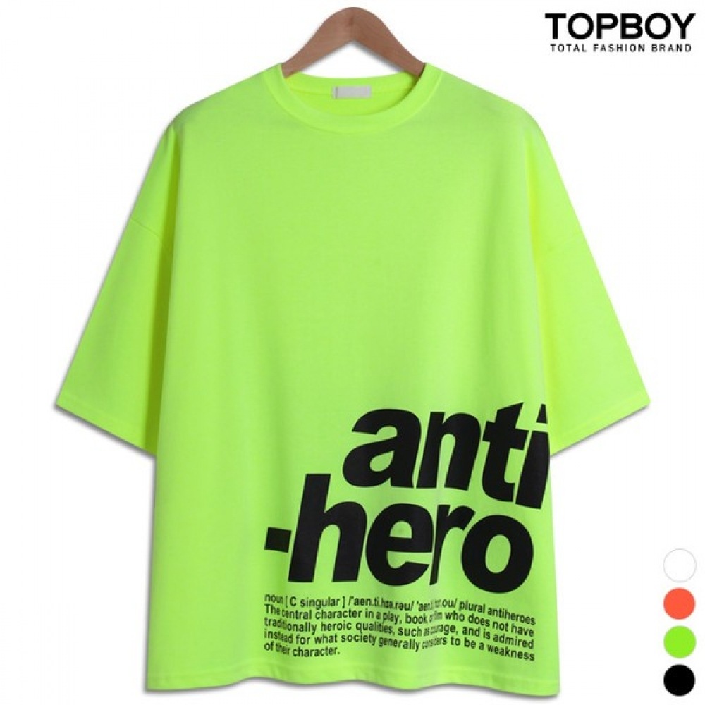 (トップボーイ) アンチプリントオーバーフィット半袖Tシャツ (DVN011)