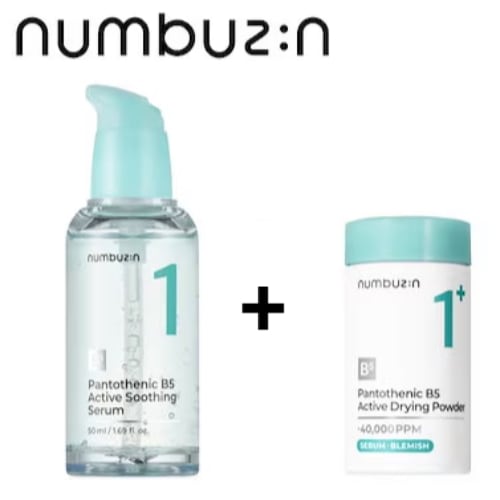 [韓國正品店]ナンバーズインかけるパントテン酸スキンパウダー 7g + ガルバニックパントテン酸スージングセラム 50ml