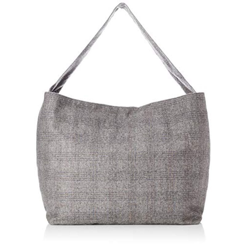 ワンハンドルバッグ RECYCLE WOOL ヘリンボーンチェック 303344GY GY