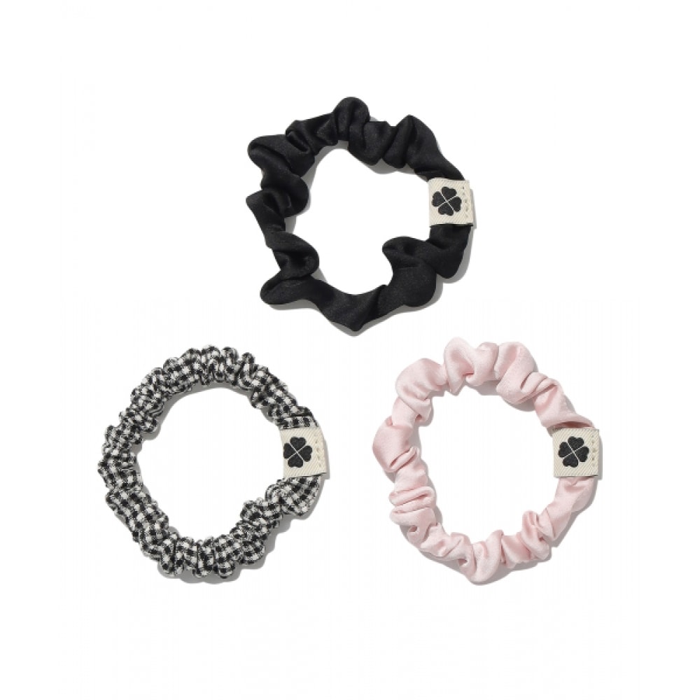 COVERNAT WOMAN クローバーハートスリムスクランチ 3PACK ブラック