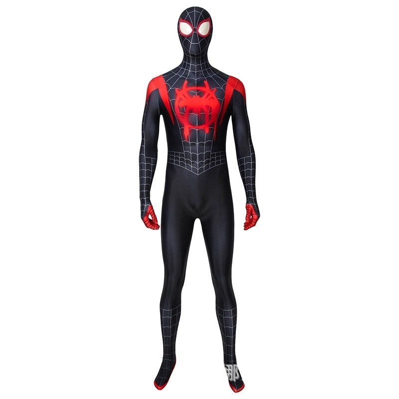 スパイダーマン パラレル ユニバース Cos マイルズ モラレス ワンピース ボディスーツ スーツ メンズ J4435