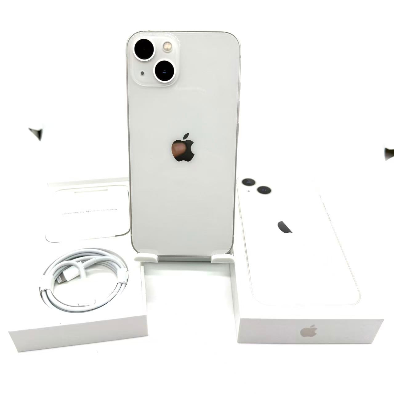 「中古Aランク」SIMフリー iPhone 13 128GB [スターライト] MLND3J/A　スマホ本体　電池最大容量95％