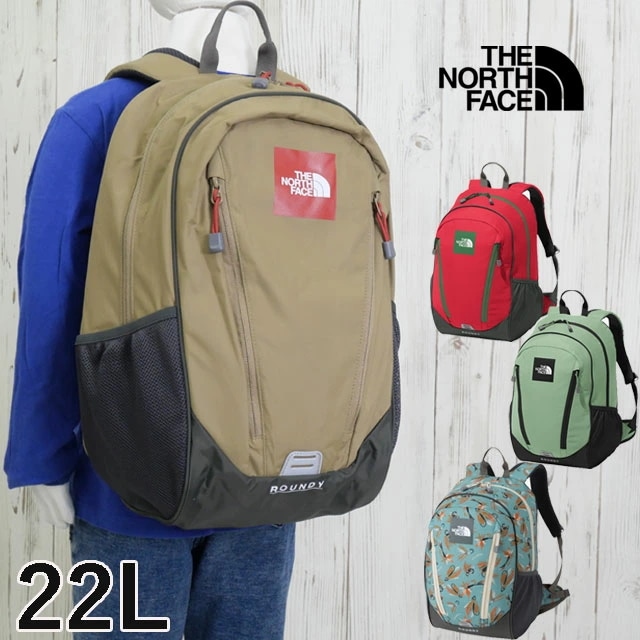 ザ・ノース・フェイス リュックサック キッズ ジュニア NMJ72358 K ラウンディ 男の子 女の子 リュック 22L バッグ BAG バックパック デイパック アウトドア キャンプ ハイキング