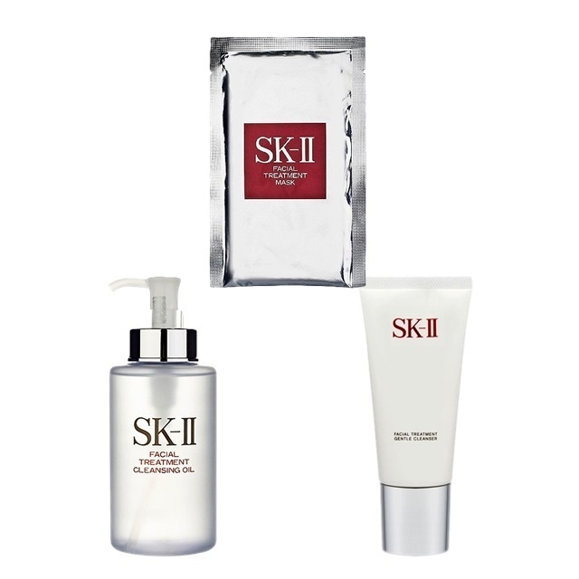 エスケーツー（SK-II／SK2） ピテラベーシックケア 洗顔&マスク 3点セット/FTクレンジングオイル 250ml ＋ FTジェントルクレンザー 120g ＋ FTマスク 1枚 13,091円