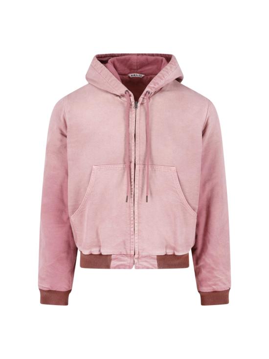 AURALEE Men Jacket A25AB02CD FADED BURGUNDY Pink