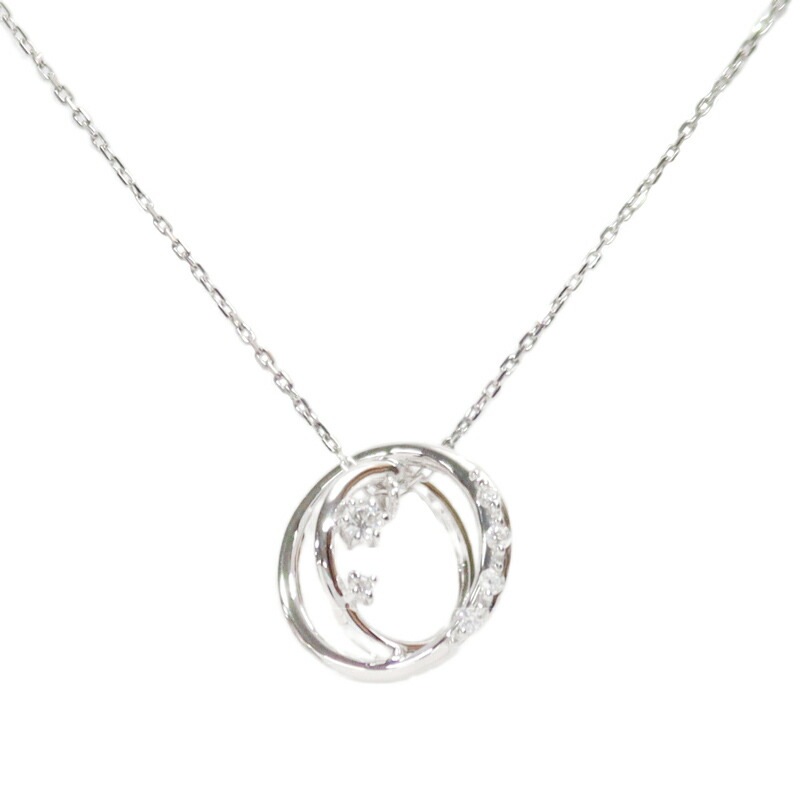 ネックレス レディース サークルモチーフ ネックレス シルバー