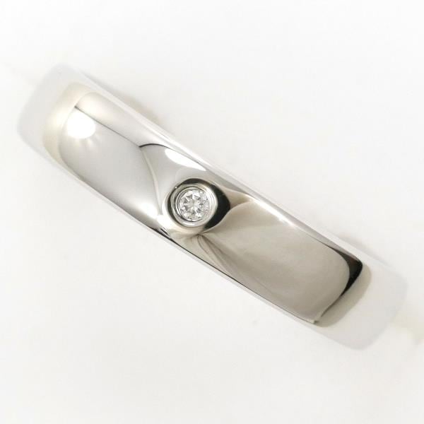 TASAKI タサキ 田崎真珠 PT1000 リング 7.5号 ダイヤ 0.01 ジュエリー 中古