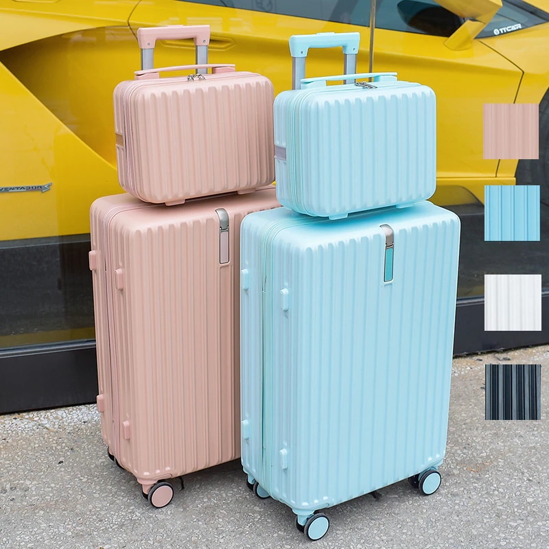 大きいものを買うと小さいものを贈り スーツケース 日系小型スーツケース 学生小清新でスタイルが軽くて持ちやすい プレゼント誕生日プレゼント祝日のお祝い insネットレッドコードボックスロッドボックス