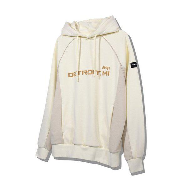【限定販売】JO3THU021 男女共用 アイボリー Wagoneer Piping フード付きTシャツ_SC