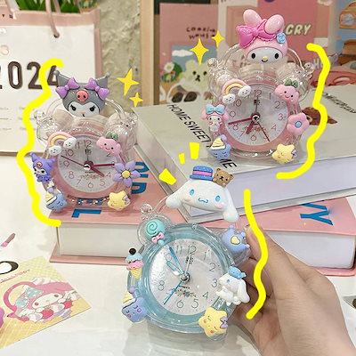 ［難あり］マイメロディ キャラクター型時計　置き物 Qoo10] 新品[輸送費不要]キャラクター目覚まし時