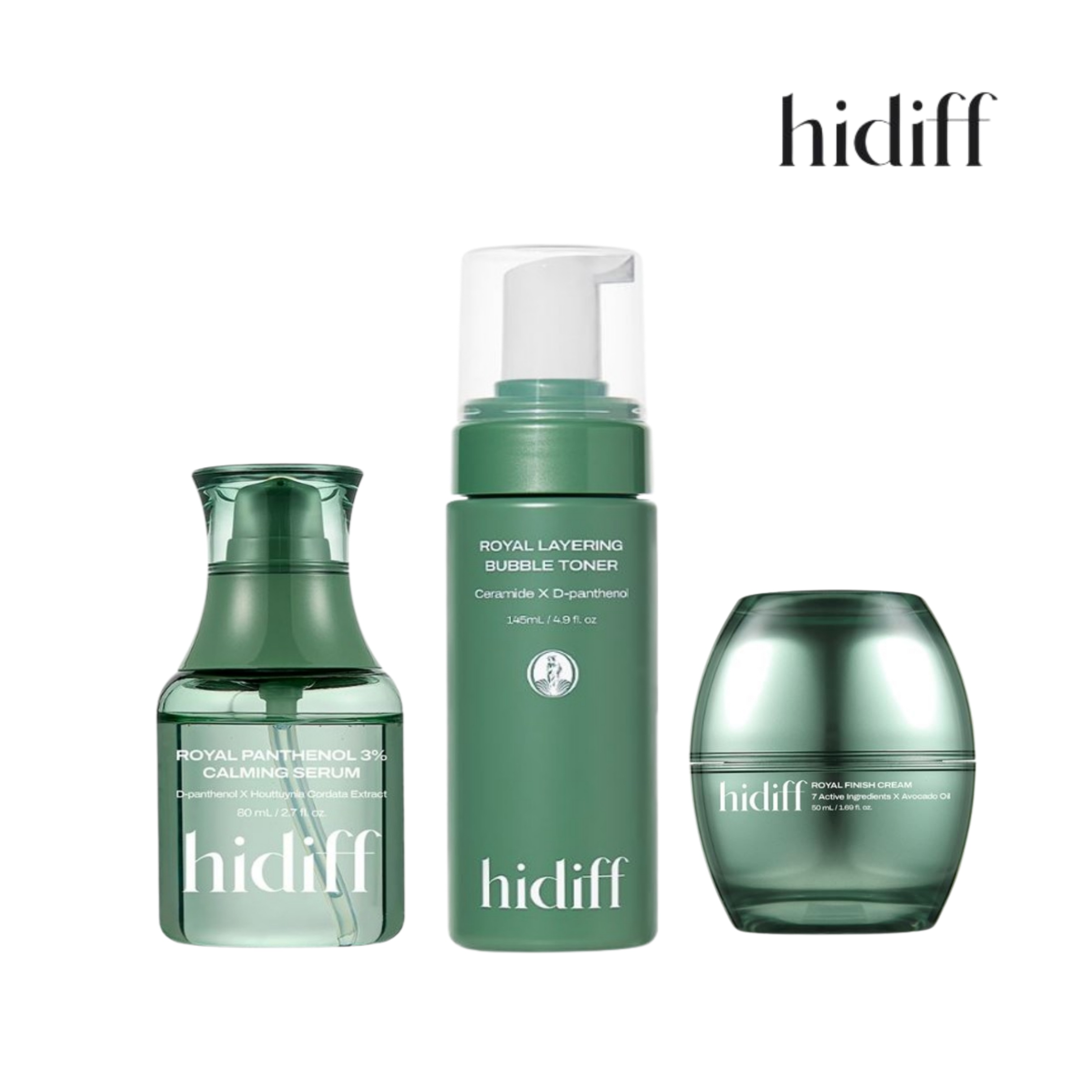 [韓国 インフルエンサー SNS Hottem] バブルトナー145ml + フィニッシュ·クリーム50ml + パンテノール3%カミング·セラム80ml