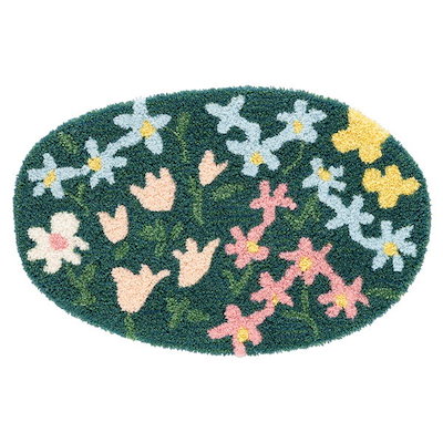 スミノエ マット グリーン 45×70cm 防ダニ オハナバタケマト 14300877 メーカー直送