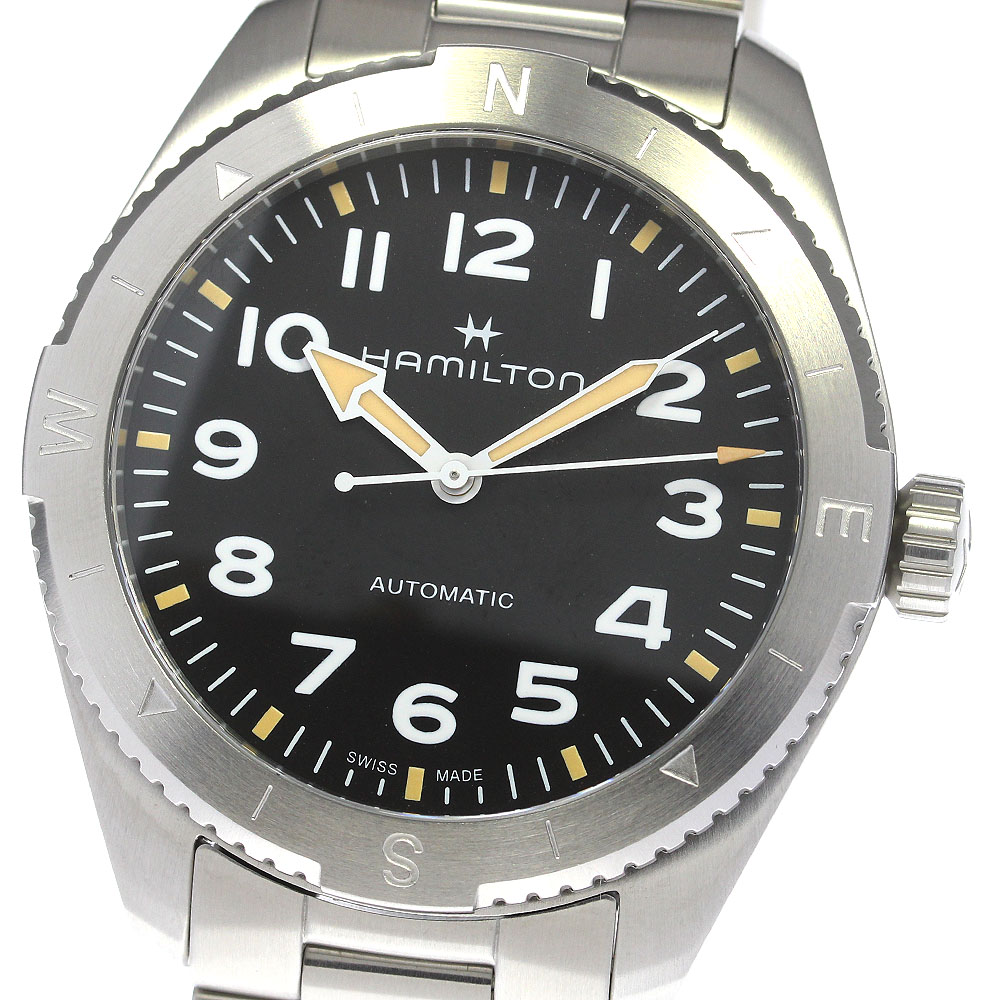 ハミルトン HAMILTON H703150 カーキフィールド エクスペディション 自動巻き メンズ 極美品 箱・保証書付き_785872【中古】