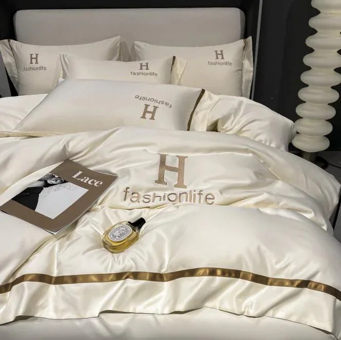 寝具 布団セット 4点 セット 掛け布団カバー 親の肌快适100% 枕カバー ベッドシーツ 柔らかく