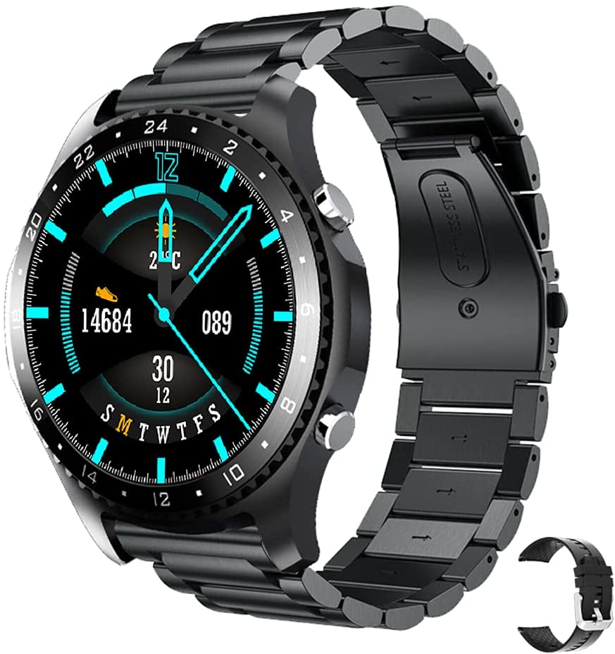 【本日限定価格】 スマートウォッチ iphone&Android対応 着信通知 遠隔撮影 長座注意