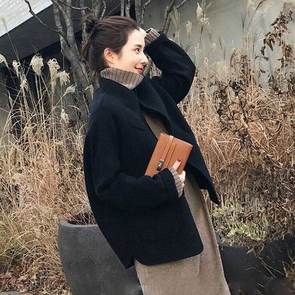 コート アウター レディース ショット 上品 秋冬 おしゃれ スプリングコート 黒 着痩せ ラシャ 通勤 お出かけ 30代 40代 50代 母の日 プレゼント