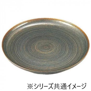 福井クラフト 尺4冠皿 金駒筋 グレーパール 53290160