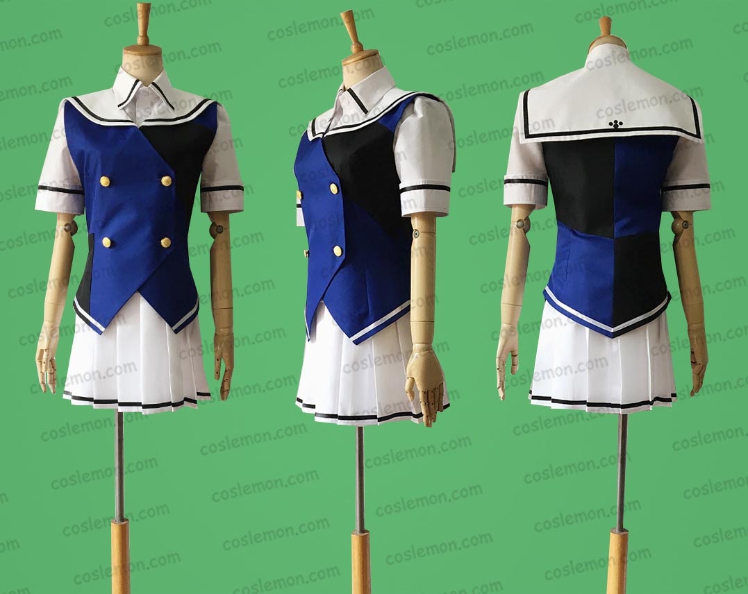 グリザイア:ファントムトリガー クリス 獅子ヶ谷桐花風 セーラー服 MN082 コスプレ衣装