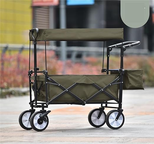 キャリーワゴン 屋根付き 長物対応 折りたたみ 耐荷重100kg 軽量 頑丈 持ち運び便利 キャリーカート 台車 アウトドア キャンプ用品 買い物