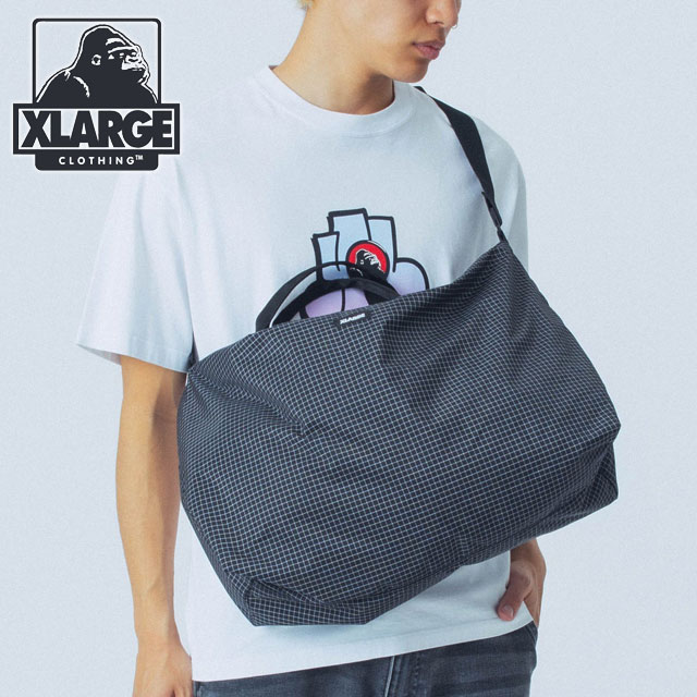 リップストップ ツーウェイ ショルダーバッグ [101251053008] メンズ・レディース 鞄 トートバッグ ワンショルダー x-large エックスラージ BLACK 正規取扱店