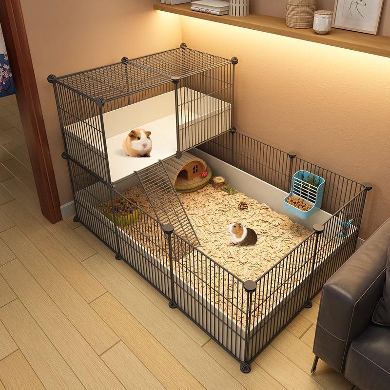 ハムスターケージ 小動物サークル DIY エンクロージャー プレイハウス Welina モルモット/小動物に 通気性 お掃除しやすい 組み換え自由