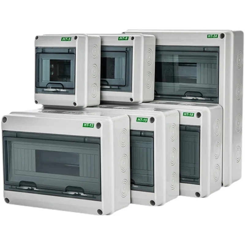 防水プラスチック収納ボックスHT-5/8/12/15/18/24,配電ボックス,固定ボックス