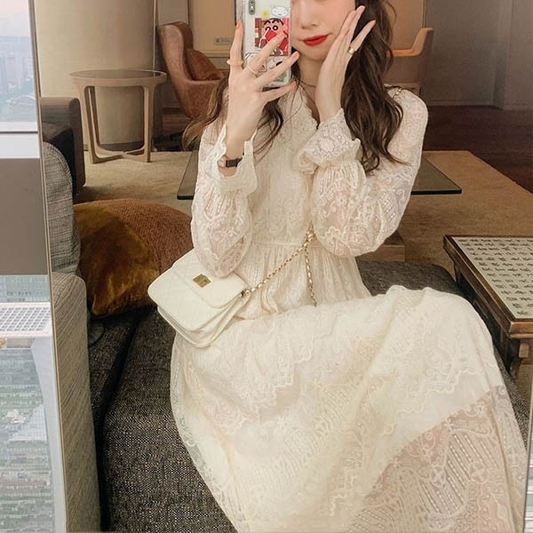 スカートロングスカート花柄 ミモレ丈 3 涼しい 海 サマー きれいめ ゆったり レディース 夏 ビーチ 透け感 春 夏 パフスリーブ 20代 総レース 透かし彫り ス リゾート 秋服 長袖あ
