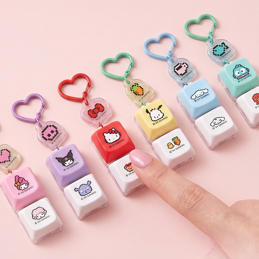 サンリオ LED キーキャップキーリング キーホルダー 韓国限定　コンプリート Qoo10] サンリオ サンリオ LED クリック キーキャップ : ホビー・コスプレ