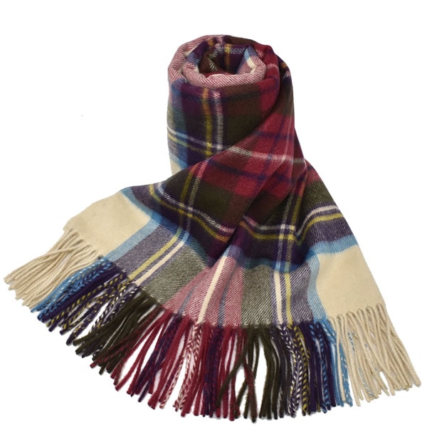 マフラー WA000056KU0010 WA56 大判 マフラー ストール チェック カシミア100％ メンズ レディース Hes Dre Stewart