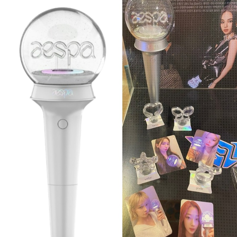 aespa 公式ペンライトOFFICIAL LIGHT STICK+フォトカード4枚追加