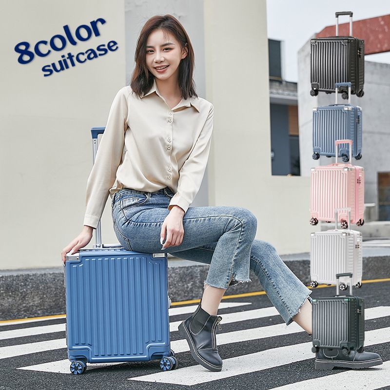 【急速出荷】スーツケース キャリーケース キャリーバッグ 18インチ 機内ち込可能 ハードタイプ 男女兼用 ユニセックス 小型 ファスナータイプ かわいい おしゃれ ロック付き 一泊二日 旅行カバン